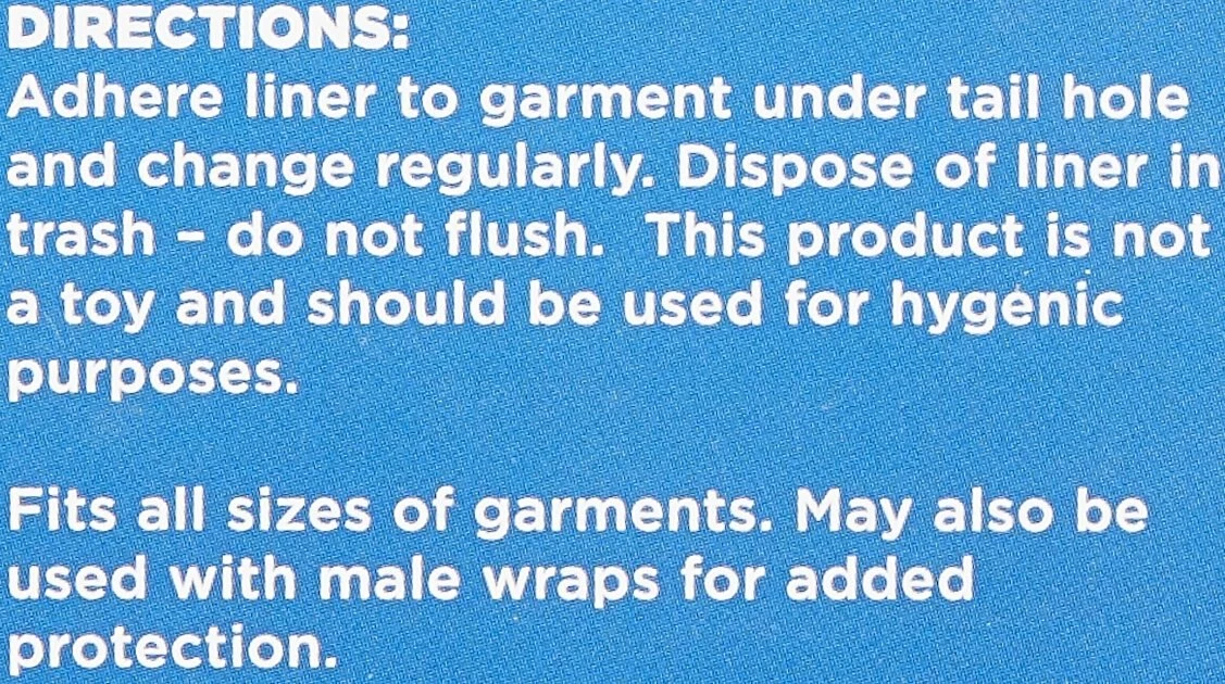 Wee-Wee Disposable Dog Diaper Liner Pads 4 Wee-Wee Disposable Dog Diaper Liner Pads - Image 2
