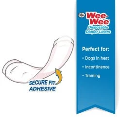 Wee-Wee Disposable Dog Diaper Liner Pads 13 Wee-Wee Disposable Dog Diaper Liner Pads -Four Paws Sales 2022 124518 PT2. SY630 V1605144165
