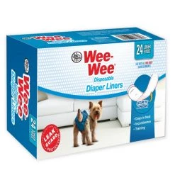 Wee-Wee Disposable Dog Diaper Liner Pads 18 Wee-Wee Disposable Dog Diaper Liner Pads -Four Paws Sales 2022 124518 PT7. SY630 V1605145027