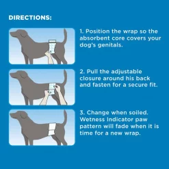 Wee-Wee Disposable Male Dog Wraps -Four Paws Sales 2022 124525 pt8. SY630 V1576616727