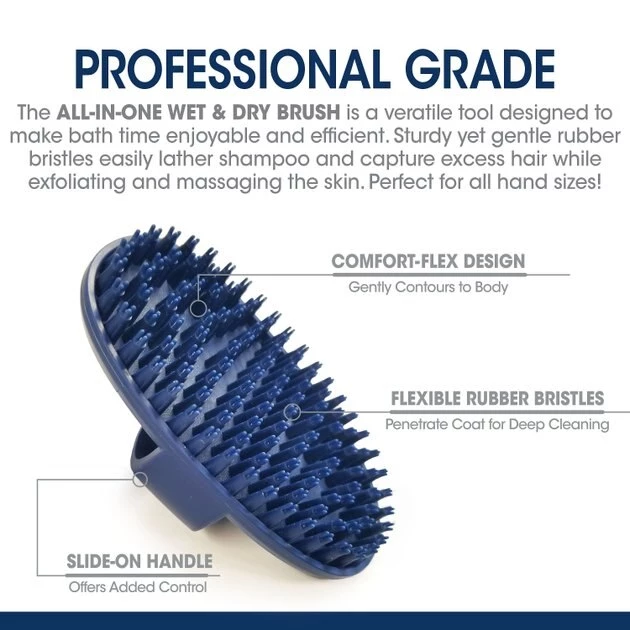 Four Paws Magic Coat Professional Series All-In-One Wet & Dry Dog Brush 5 Four Paws Magic Coat Professional Series All-In-One Wet & Dry Dog Brush - Image 3