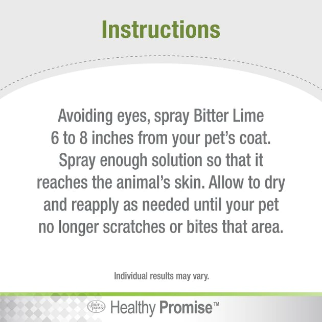 Four Paws Healthy Promise Dog & Cat Bitter Lime Deterrent Spray 8 Four Paws Healthy Promise Dog & Cat Bitter Lime Deterrent Spray - Image 6