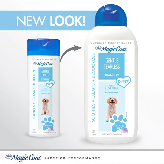 Four Paws Magic Coat Gentle Tearless with Aloe Vera Puppy Shampoo 4 Four Paws Magic Coat Gentle Tearless with Aloe Vera Puppy Shampoo - Image 2