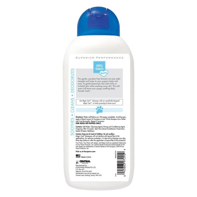 Four Paws Magic Coat Gentle Tearless with Aloe Vera Puppy Shampoo 11 Four Paws Magic Coat Gentle Tearless with Aloe Vera Puppy Shampoo - Image 9