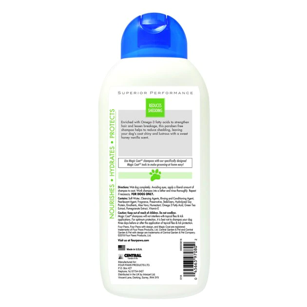 Four Paws Magic Coat Reduces Shedding Shampoo for Dogs, Honey Vanilla Scent 4 Four Paws Magic Coat Reduces Shedding Shampoo for Dogs, Honey Vanilla Scent - Image 2