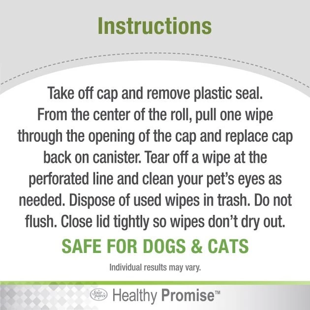Four Paws Healing Remedies Tear Stain Remover Dog & Cat Eye Wipes 7 Four Paws Healing Remedies Tear Stain Remover Dog & Cat Eye Wipes - Image 5