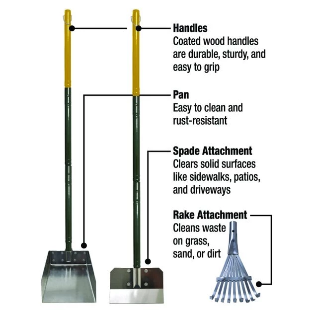 Four Paws All-in-One Rake, Spade & Pan Dog Waste Set 6 Four Paws All-in-One Rake, Spade & Pan Dog Waste Set - Image 4