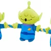 Pixar Aliens Plush with Rope Squeaky Dog Toy