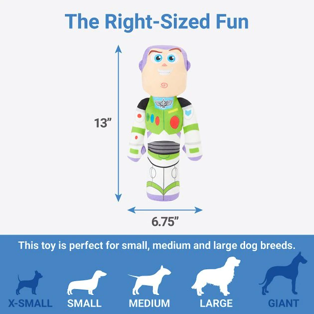 Pixar Buzz Lightyear Bottle Plush Squeaky Dog Toy 4 Pixar Buzz Lightyear Bottle Plush Squeaky Dog Toy - Image 2