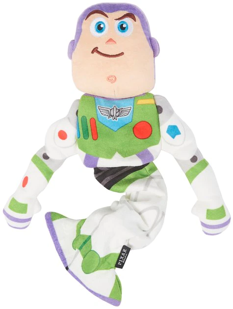 Pixar Buzz Lightyear Bungee Plush Squeaky Dog Toy 3 Pixar Buzz Lightyear Bungee Plush Squeaky Dog Toy