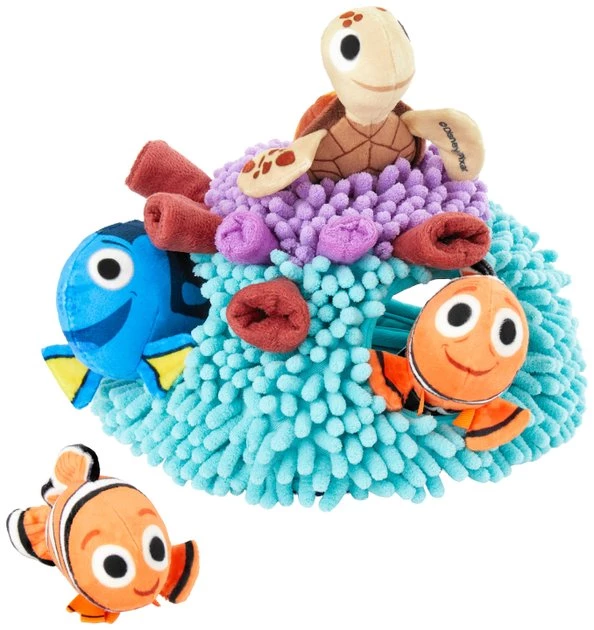 Pixar Finding Nemo's Anemone Hide & Seek Puzzle Plush Squeaky Dog Toy 3 Pixar Finding Nemo's Anemone Hide & Seek Puzzle Plush Squeaky Dog Toy