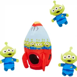 Pixar The Claw & Aliens Hide & Seek Puzzle Plush Squeaky Dog Toy