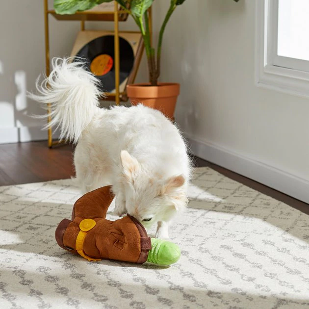 Pixar Woody's Boot Plush Squeaky Dog Toy 5 Pixar Woody's Boot Plush Squeaky Dog Toy - Image 3