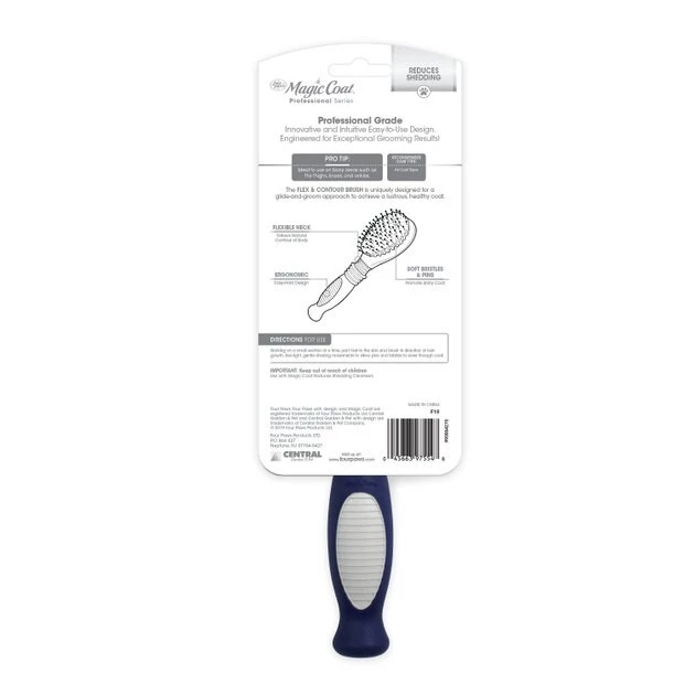 Four Paws Magic Coat Professional Series Flexi-Head Bristle Dog Grooming Brush 4 Four Paws Magic Coat Professional Series Flexi-Head Bristle Dog Grooming Brush - Image 2