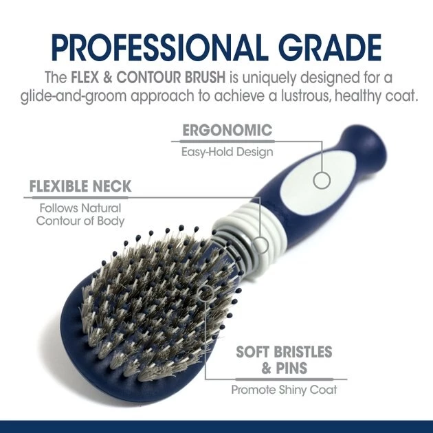 Four Paws Magic Coat Professional Series Flexi-Head Bristle Dog Grooming Brush 6 Four Paws Magic Coat Professional Series Flexi-Head Bristle Dog Grooming Brush - Image 4