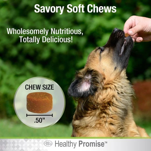 Four Paws Healthy Promise Hip & Joint Support 7x Superblend Liver Flavor Soft Chews Dog Supplement, 72 count 9 Four Paws Healthy Promise Hip & Joint Support 7x Superblend Liver Flavor Soft Chews Dog Supplement, 72 count - Image 7