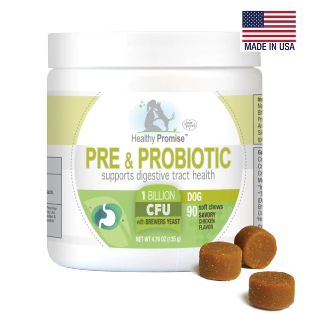 Four Paws Healthy Promise Pre & Probiotics Digestive Tract Health Support Chicken Flavor Soft Chews Dog Supplement, 90 count 5 Four Paws Healthy Promise Pre & Probiotics Digestive Tract Health Support Chicken Flavor Soft Chews Dog Supplement, 90 count - Image 3