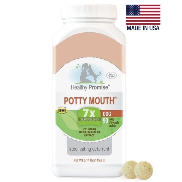 Four Paws Healthy Promise Potty Mouth Tablets Coprophagia Stool Eating Deterrent Supplement for Dogs, 90 count 5 Four Paws Healthy Promise Potty Mouth Tablets Coprophagia Stool Eating Deterrent Supplement for Dogs, 90 count - Image 3