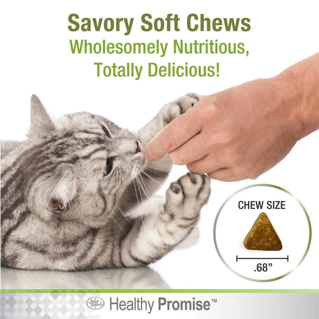 Four Paws Healthy Promise Hairball 2x Superblend Chicken & Cheese Flavor Soft Chews Cat Supplement, 90 count 9 Four Paws Healthy Promise Hairball 2x Superblend Chicken & Cheese Flavor Soft Chews Cat Supplement, 90 count - Image 7