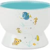 Pixar Finding Nemo Short Shape Non-Skid Elevated Ceramic Cat Bowl, 1.0 Cup