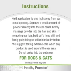 Four Paws Healthy Promise Dog & Cat Ear Powder, 1-oz bottle -Four Paws Sales 2022 291994 PT5. SY630 V1621033065