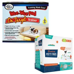 Wee-Wee||Frisco Wee-Wee Pad On Target Trainer + Frisco Dog Training & Potty Pads, 22 x 23-in, 200 count, Unscented