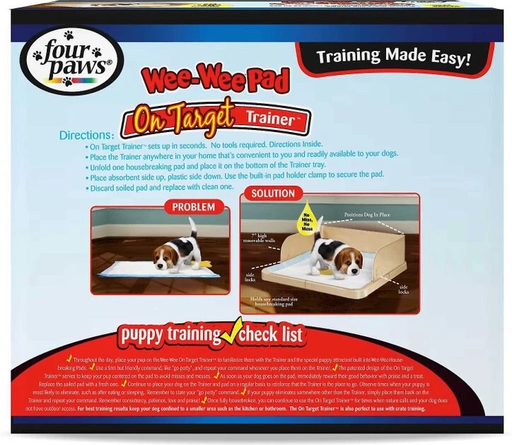 Wee-Wee||Frisco Wee-Wee Pad On Target Trainer + Frisco Dog Training & Potty Pads, 22 x 23-in, 200 count, Unscented 5 Wee-Wee||Frisco Wee-Wee Pad On Target Trainer + Frisco Dog Training & Potty Pads, 22 x 23-in, 200 count, Unscented - Image 3