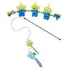 Pixar Aliens Plush with Rope Squeaky Dog Toy + Mike Wazowski & Sulley Teaser Cat Toy with Catnip