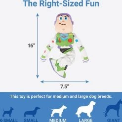 Pixar Buzz Lightyear Bungee Plush Squeaky Dog Toy + Buzz Lightyear Teaser Cat Toy with Catnip -Four Paws Sales 2022 319546 PT2. SY630 V1630623391