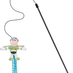 Pixar Buzz Lightyear Bungee Plush Squeaky Dog Toy + Buzz Lightyear Teaser Cat Toy with Catnip -Four Paws Sales 2022 319546 PT4. SY630 V1630626375