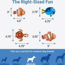 Pixar Finding Nemo's Anemone Hide and Seek Puzzle Plush Squeaky Dog Toy + Nemo & Squirt Bouncy Cat Toy with Catnip -Four Paws Sales 2022 319548 PT3. SY630 V1630617084