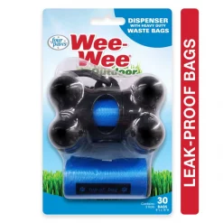 Four Paws Wee-Wee Leak-proofOutdoor Dog Waste Bag Dispenser & Bags, 30 count