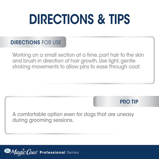 Four Paws Magic Coal Professional Series Rotating Pin Dog Comb, Blue 8 Four Paws Magic Coal Professional Series Rotating Pin Dog Comb, Blue - Image 6