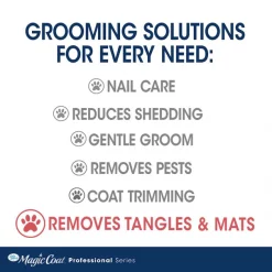 Four Paws Magic Coat Professional Series Non-Slip Grip Dog Comb, Blue -Four Paws Sales 2022 329432 PT5. SY630 V1634679475