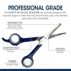 Four Paws Magic Coal Professional Series Ear & Eye Dog Scissors, Blue 14 Four Paws Magic Coal Professional Series Ear & Eye Dog Scissors, Blue -Four Paws Sales 2022 329434 PT3. SY630 V1634679883