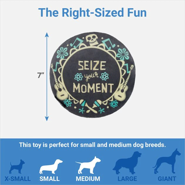 Pixar Halloween Coco Round Plush Squeaky Dog Toy 4 Pixar Halloween Coco Round Plush Squeaky Dog Toy - Image 2