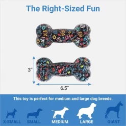 Pixar Halloween Coco TPR Bone Squeaky Dog Toy 2 count -Four Paws Sales 2022 344491 PT1. SY630 V1658256399