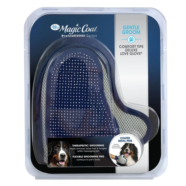 Four Paws Magic Coat Professional Series Comfort Tips Deluxe Dog Grooming Glove 3 Four Paws Magic Coat Professional Series Comfort Tips Deluxe Dog Grooming Glove