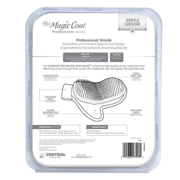 Four Paws Magic Coat Professional Series Comfort Tips Deluxe Dog Grooming Glove 4 Four Paws Magic Coat Professional Series Comfort Tips Deluxe Dog Grooming Glove - Image 2