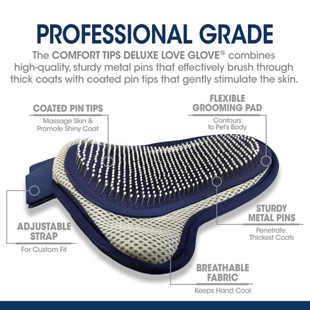 Four Paws Magic Coat Professional Series Comfort Tips Deluxe Dog Grooming Glove 6 Four Paws Magic Coat Professional Series Comfort Tips Deluxe Dog Grooming Glove - Image 4