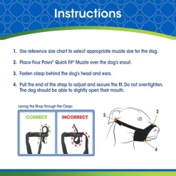 Four Paws Walk-About Quick-Fit Dog Muzzle 12 Four Paws Walk-About Quick-Fit Dog Muzzle -Four Paws Sales 2022 65316 PT2. SY630 V1624393684