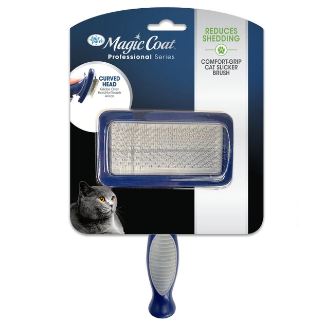 Four Paws Magic Coat Professional Series Gentle Slicker Wire Cat Brush 3 Four Paws Magic Coat Professional Series Gentle Slicker Wire Cat Brush