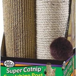 Four Paws Super Catnip 21-in Sisal Cat Scratching Post