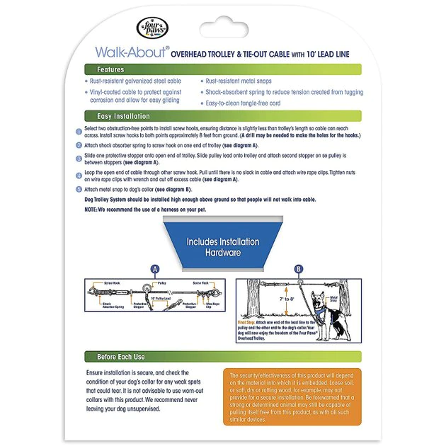 Four Paws Heavy Weight Overhead Trolley Exerciser 5 Four Paws Heavy Weight Overhead Trolley Exerciser - Image 3