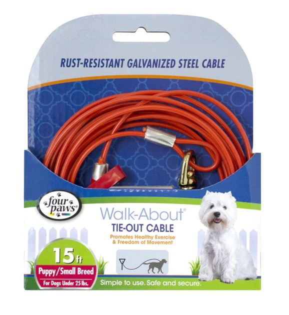 Four Paws Puppy Tie Out Cable 3 Four Paws Puppy Tie Out Cable